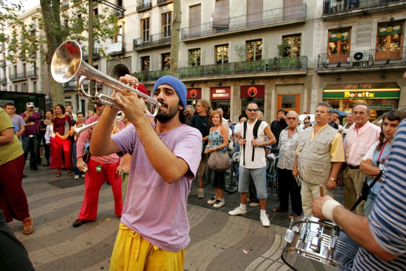 Trumpeter of music troop royalty free stock photography Trumpeter of music troop royalty free stock photography