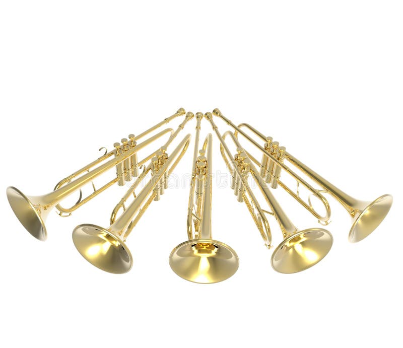 Trumpets Many Stock Illustrations 3 Trumpets Many Stock Illustrations