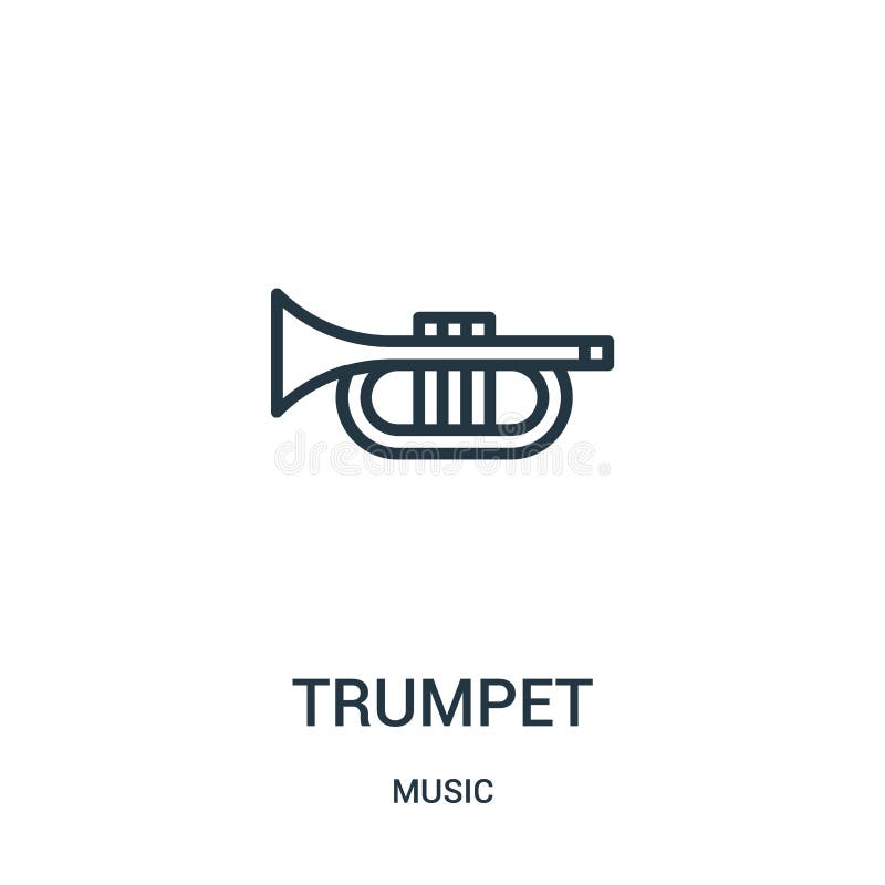 trumpetsymbolsvektor från musiksamling Tunn linje illustration f?r vektor f?r trumpet?versiktssymbol vektor illustrationer trumpetsymbolsvektor från musiksamling Tunn linje illustration f?r vektor f?r trumpet?versiktssymbol vektor illustrationer