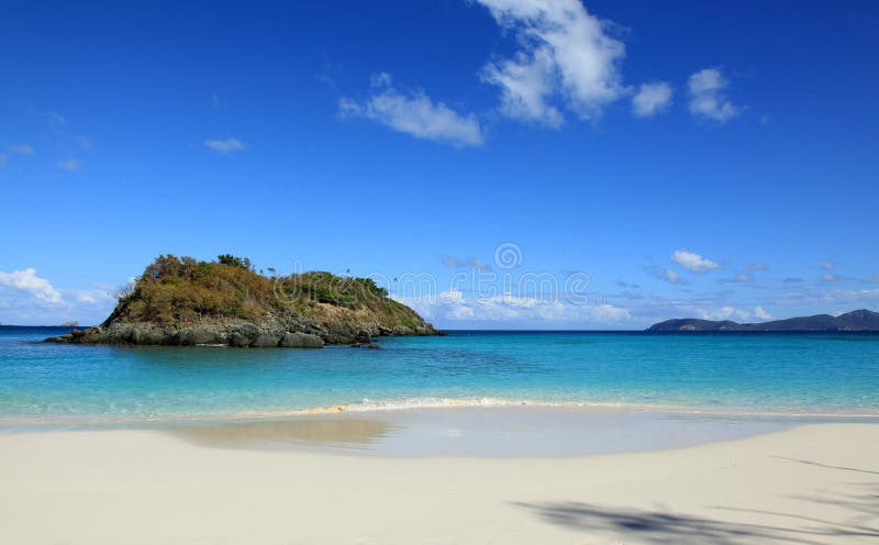Trunk Bay in St John royalty free stock images
