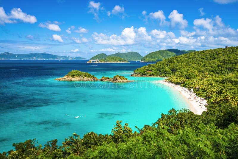 Trunk Bay St John stock photography