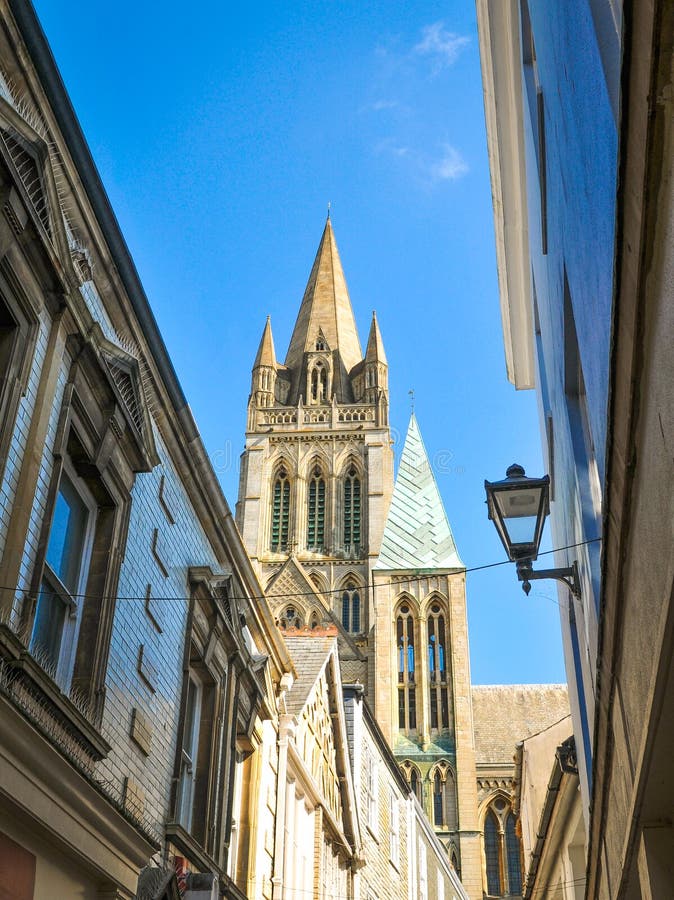 Truro in Cornwall, England stock image