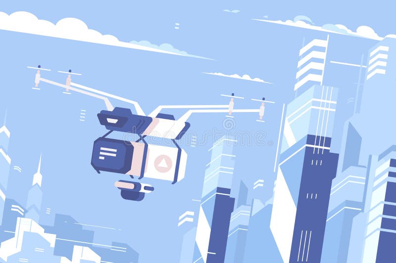 Truteń dostarcza pakuneczek ilustracja wektor Truteń dostarcza pakuneczek ilustracja wektor