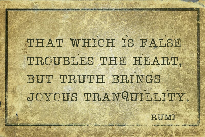 Truth brings Rumi