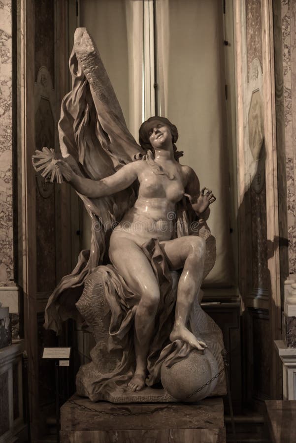 Truth Unveiled by Time by Gian Lorenzo Bernini. royalty free stock photos Truth Unveiled by Time by Gian Lorenzo Bernini. royalty free stock photos