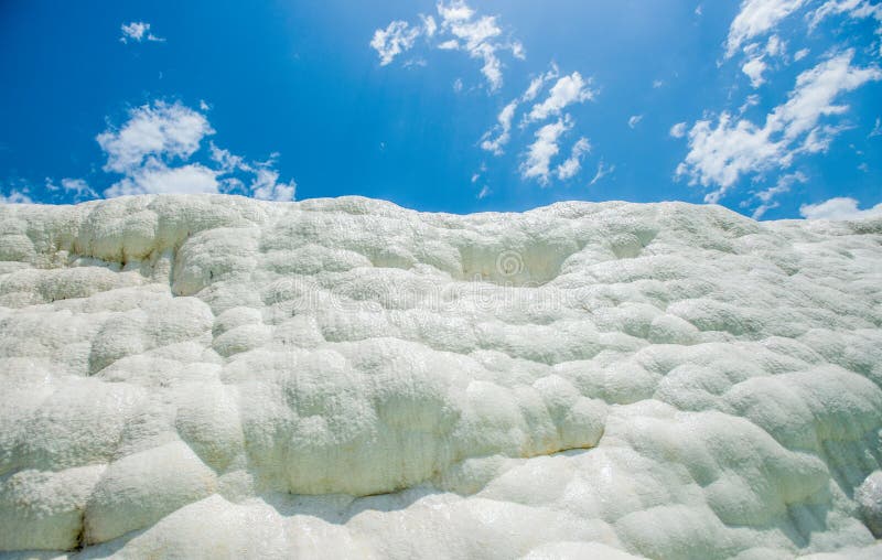 Truthahn pamukkale in seiner jetzigen Form ohne photoshop mit Details und Ansichten stockfoto