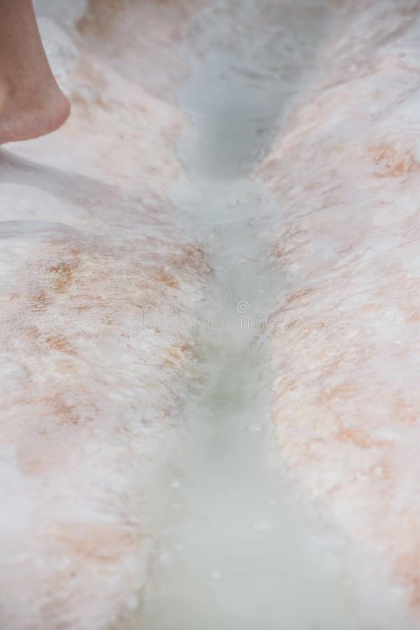 Truthahn pamukkale in seiner jetzigen Form ohne photoshop mit Details und Ansichten lizenzfreies stockfoto