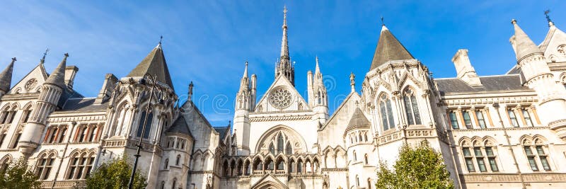 Royal Courts of Justice in London England. United Kingdom. Royal Courts of Justice in London England. United Kingdom