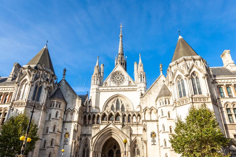 Royal Courts of Justice in London England. United Kingdom. Royal Courts of Justice in London England. United Kingdom