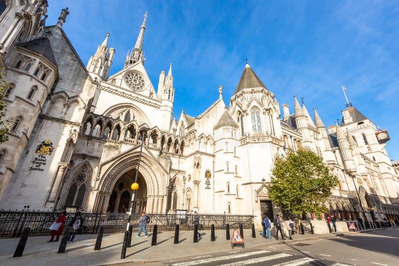 Royal Courts of Justice in London England. United Kingdom. Royal Courts of Justice in London England. United Kingdom