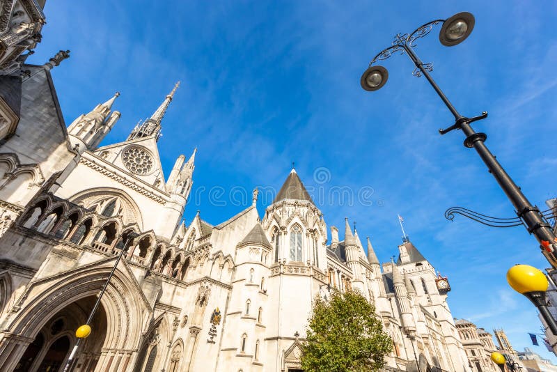 Royal Courts of Justice in London England. United Kingdom. Royal Courts of Justice in London England. United Kingdom