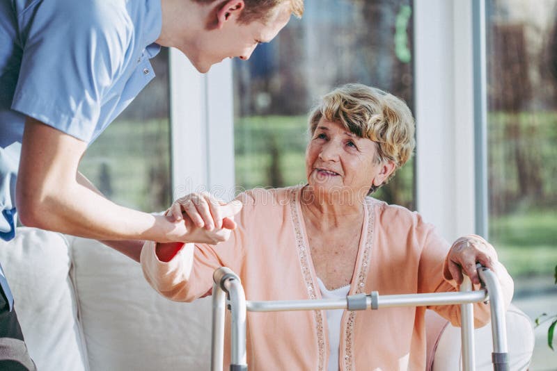 Trying to walk royalty free stock image