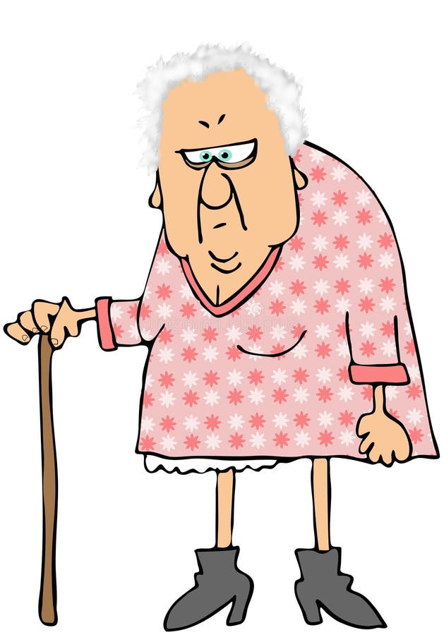trzciny stara kobieta ilustracji trzciny stara kobieta ilustracji