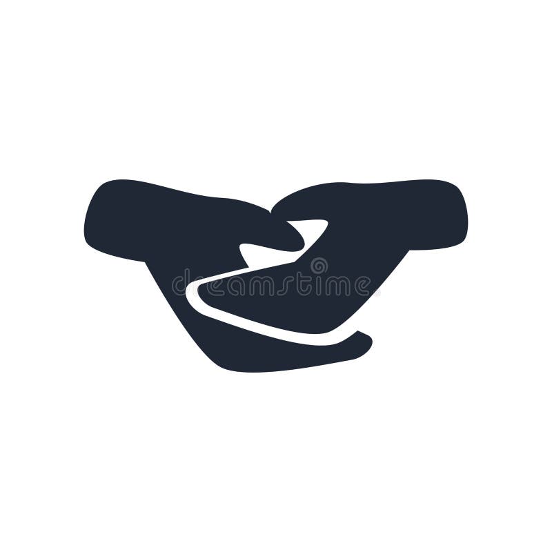 Trząść ręki ikony wektoru znaka i symbol odizolowywających na białym backgr ilustracji Trząść ręki ikony wektoru znaka i symbol odizolowywających na białym backgr ilustracji
