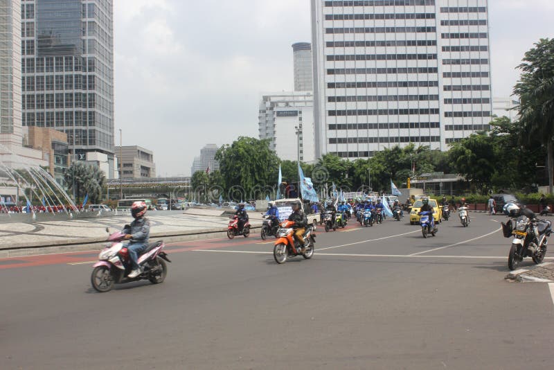 Tráfego em Jakarta fotos de stock Tráfego em Jakarta fotos de stock