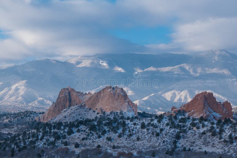 Trädgård av gudarna, colorado fotografering för bildbyråer Trädgård av gudarna, colorado fotografering för bildbyråer