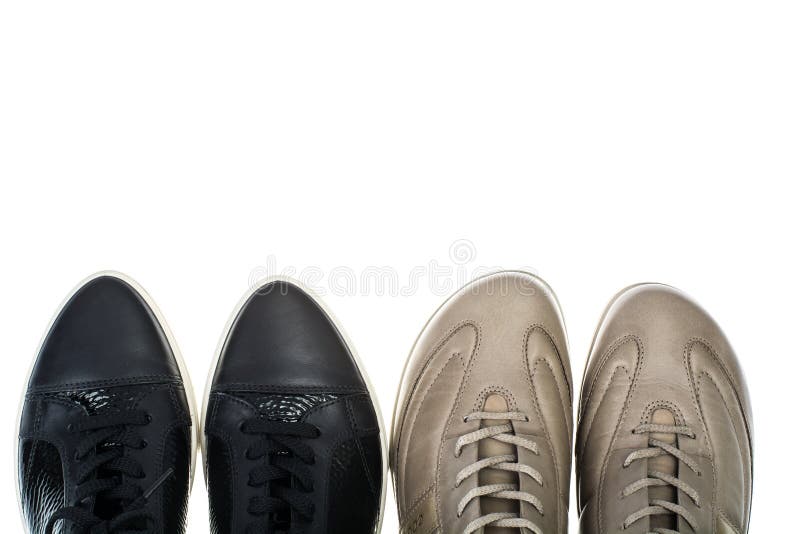 Trägt Lederschuhe zur Schau stockfotos Trägt Lederschuhe zur Schau stockfotos