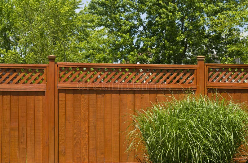 Wooden fence with the grass front view. Wooden fence with the grass front view