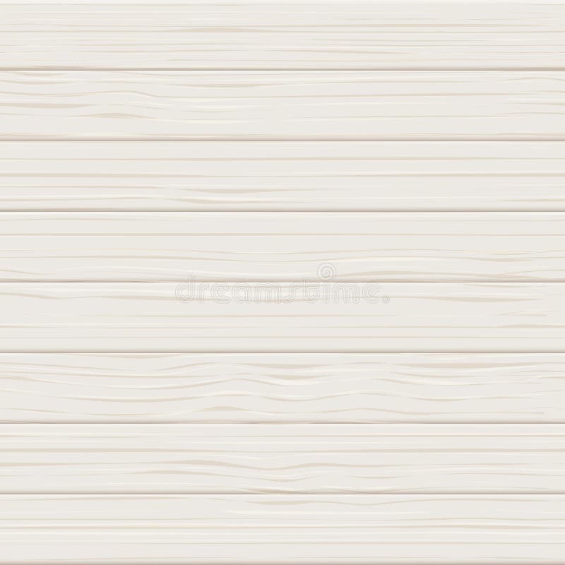 Trävit sömlös realistisk textur Ljus bakgrund för träplankavektor Tabellbräde eller golvyttersidaillustration