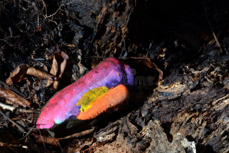 Trésor peint par arc-en-ciel images libres de droits Trésor peint par arc-en-ciel images libres de droits