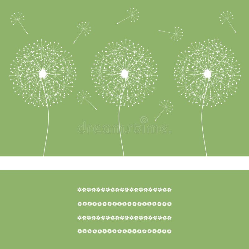Três flores ilustração do vetor Três flores ilustração do vetor