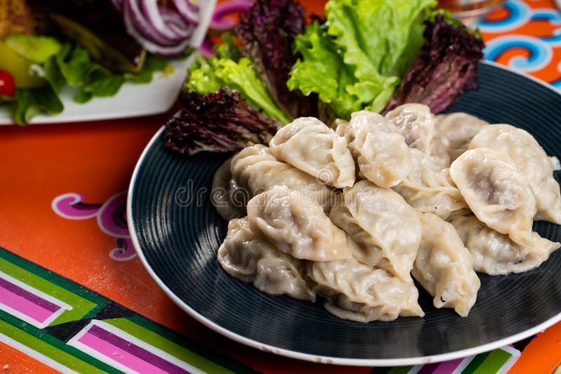 A Tsagaan Sar table with Mongolian food. A Tsagaan Sar table with Mongolian food