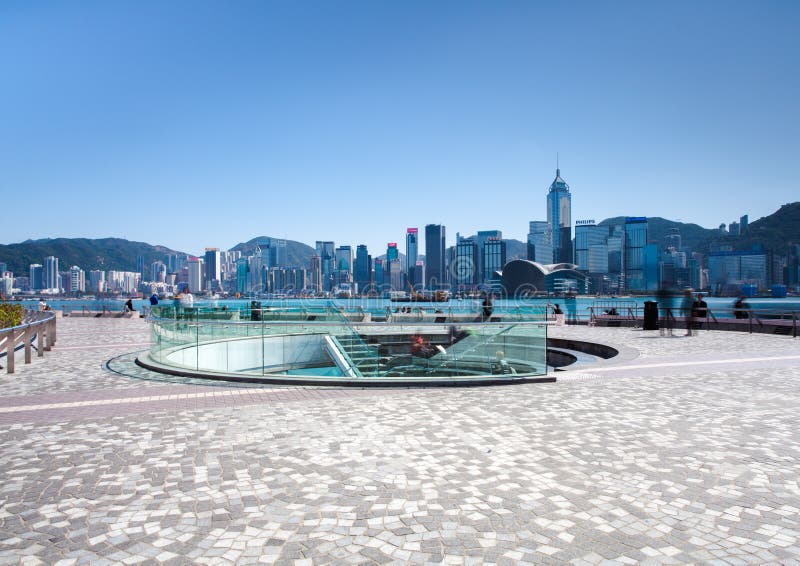 Tsim Sha Tsui Promenade lizenzfreies stockbild Tsim Sha Tsui Promenade lizenzfreies stockbild