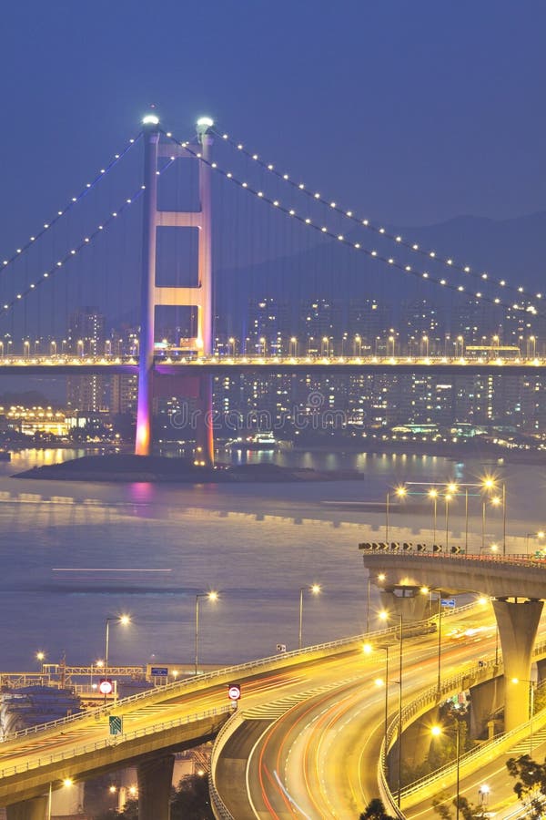 Tsing Ma Bridge in Hong Kong