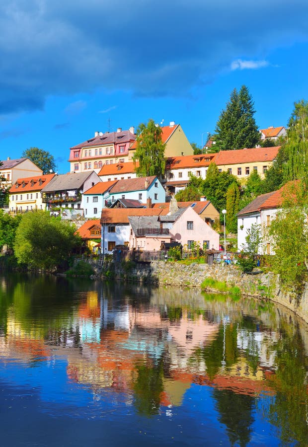 Tsjechische Krumlov stock fotografie Tsjechische Krumlov stock fotografie