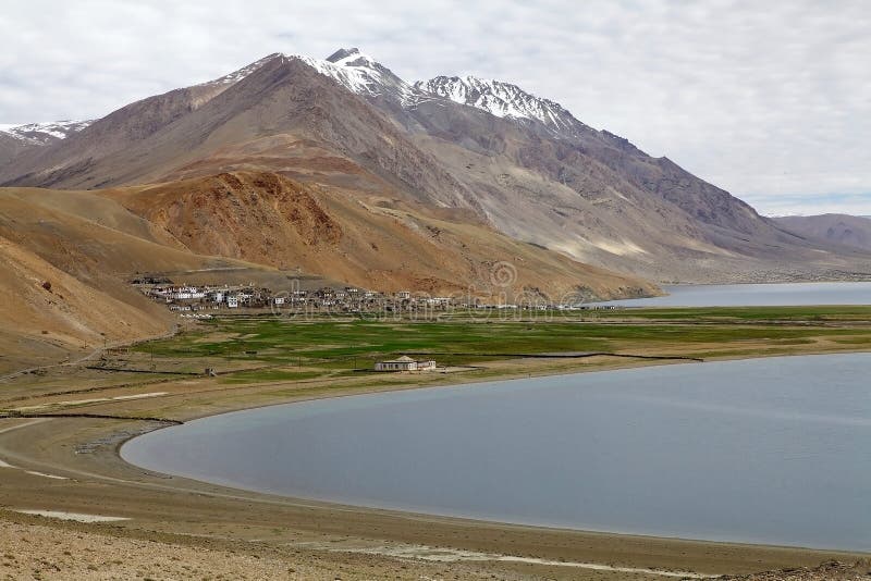 Tso Moriri jezioro w Ladakh, India fotografia royalty free Tso Moriri jezioro w Ladakh, India fotografia royalty free