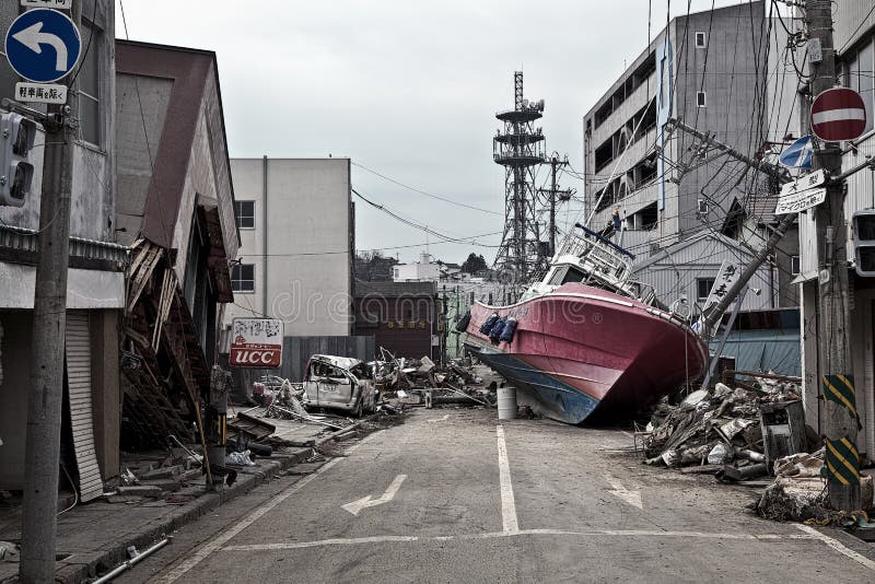 Tsunami Giappone Fukushima 2011 fotografia stock libera da diritti Tsunami Giappone Fukushima 2011 fotografia stock libera da diritti