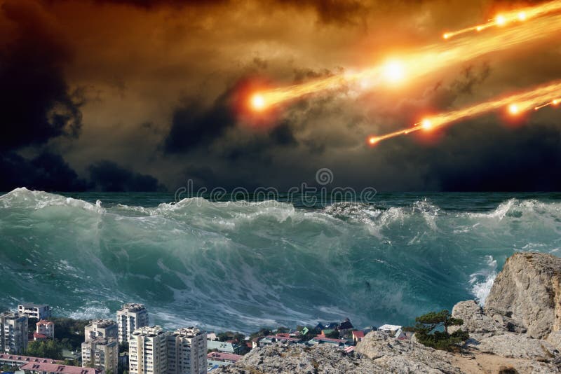 Tsunami, impacto asteroide