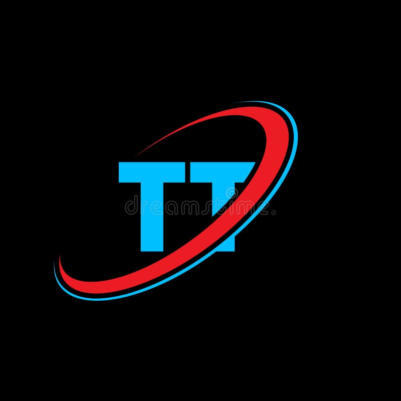 Letter Tt Circle Logo Design Concept Template Stock Vector ...