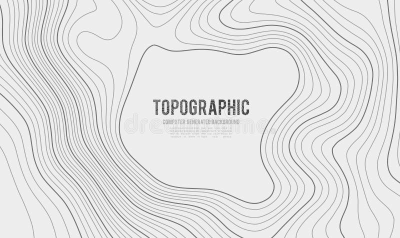 Ttopografia vettoriale dei contorni dei grigi Illustrazione vettoriale della topografia di montagna geografica Struttura topograf