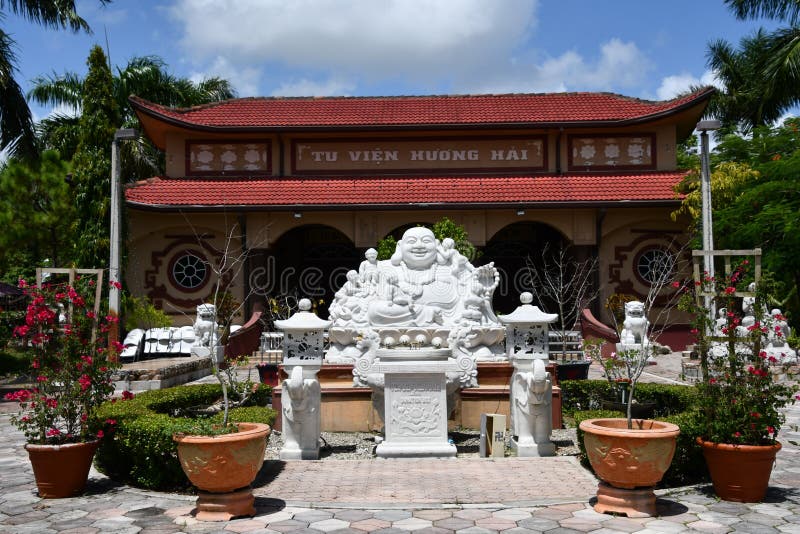Tu Vien Huong Hai Buddhist Monastery in Davie, Florida stock images