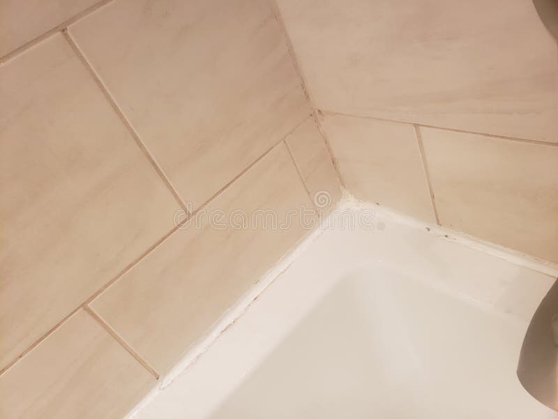 Tub grout stock photo. Image of tile, shower, caulk 164688684