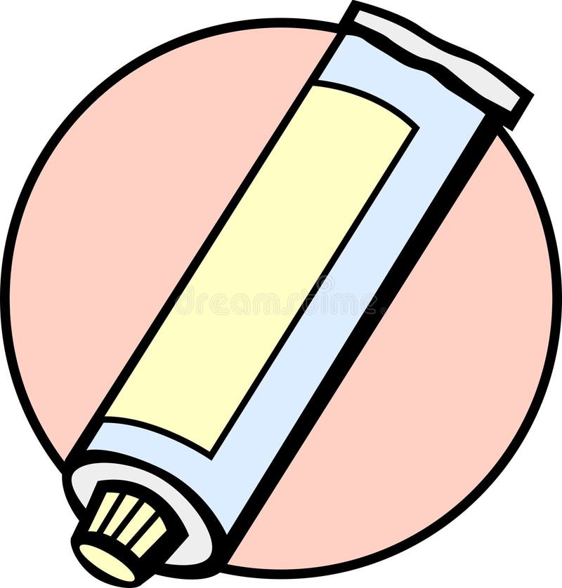 Tube de pâte dentifrice illustration de vecteur