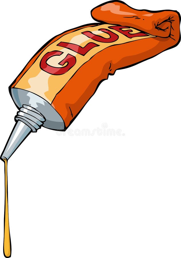 Tube of glue stock vector. Illustration of cute, adhesive - 30287309