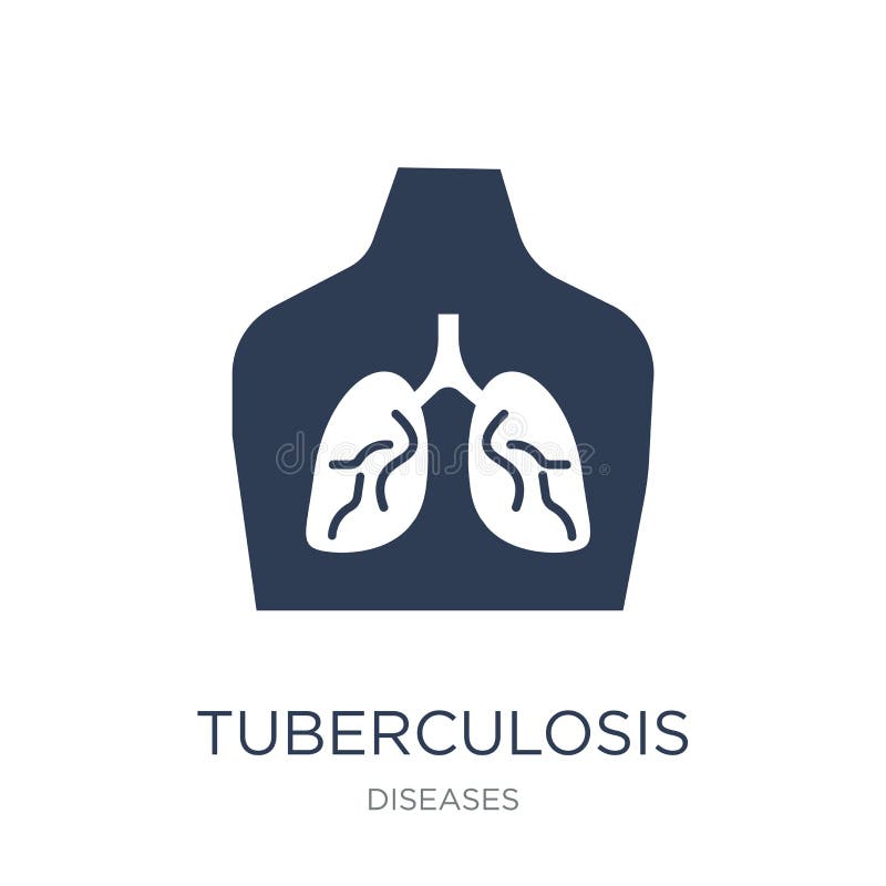 Tuberculosis icon. Trendy flat vector Tuberculosis icon on white royalty free illustration Tuberculosis icon. Trendy flat vector Tuberculosis icon on white royalty free illustration