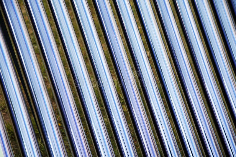 Tubes of a solar heating system