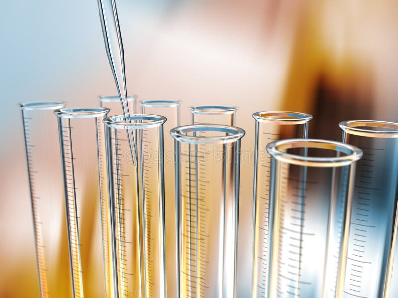 Tubes à essai d'analyse illustration stock. Illustration du analyse