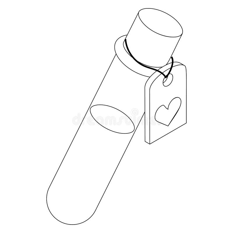 fogo no vetor de contorno do ícone do tubo de ensaio. laboratório de  ciências 15212079 Vetor no Vecteezy
