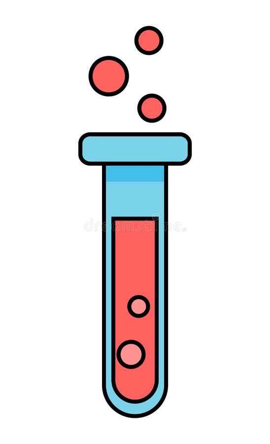 Tubo De Ensayo De Laboratorio De Dibujos Animados Con Burbujas Aisladas En  Icono Blanco Del Matraz Con Líquido Hirviendo Ilustración del Vector -  Ilustración de muestra, laboratorio: 192672483