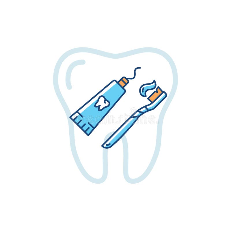 Tubo de los iconos de la crema dental y del cepillo de dientes Logotipo del cuidado dental, cartel estomatológico Ilustración del stock de ilustración Tubo de los iconos de la crema dental y del cepillo de dientes Logotipo del cuidado dental, cartel estomatológico Ilustración del stock de ilustración
