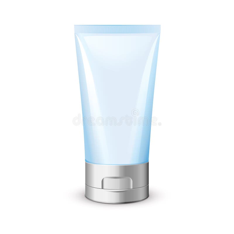 Tubo limpio blanco de la crema ilustración del vector Tubo limpio blanco de la crema ilustración del vector