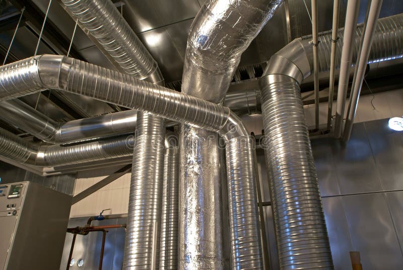 Tubos de la ventilación de una condición del aire Tubos de la ventilación de una condición del aire