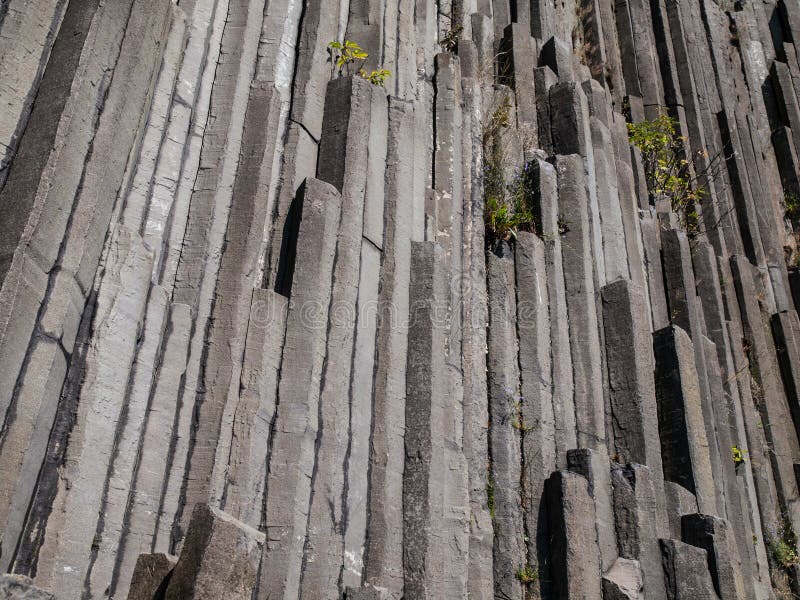 Tubulações de órgão do basalto - detalhe imagem de stock Tubulações de órgão do basalto - detalhe imagem de stock