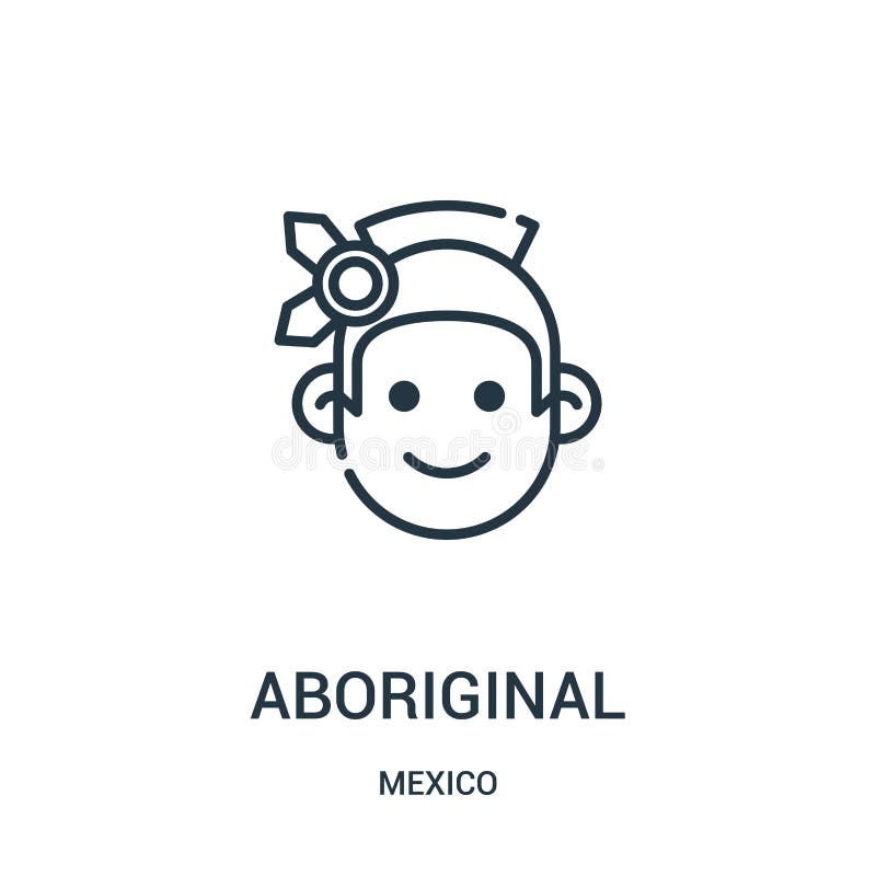 tubylczy ikona wektor od Mexico kolekcji Cienka kreskowa tubylcza kontur ikony wektoru ilustracja ilustracji tubylczy ikona wektor od Mexico kolekcji Cienka kreskowa tubylcza kontur ikony wektoru ilustracja ilustracji