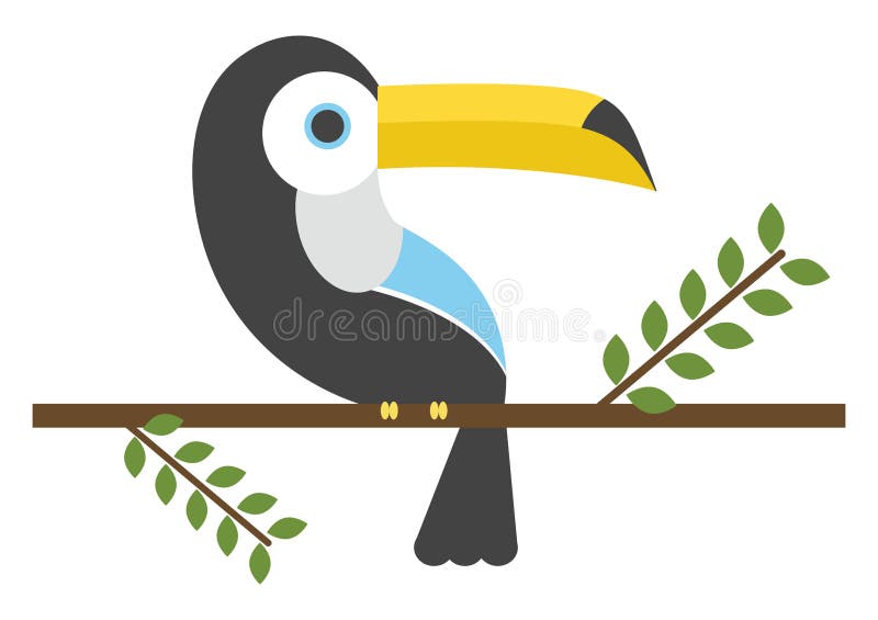 Tucan bird, illustration, vector royalty free illustration