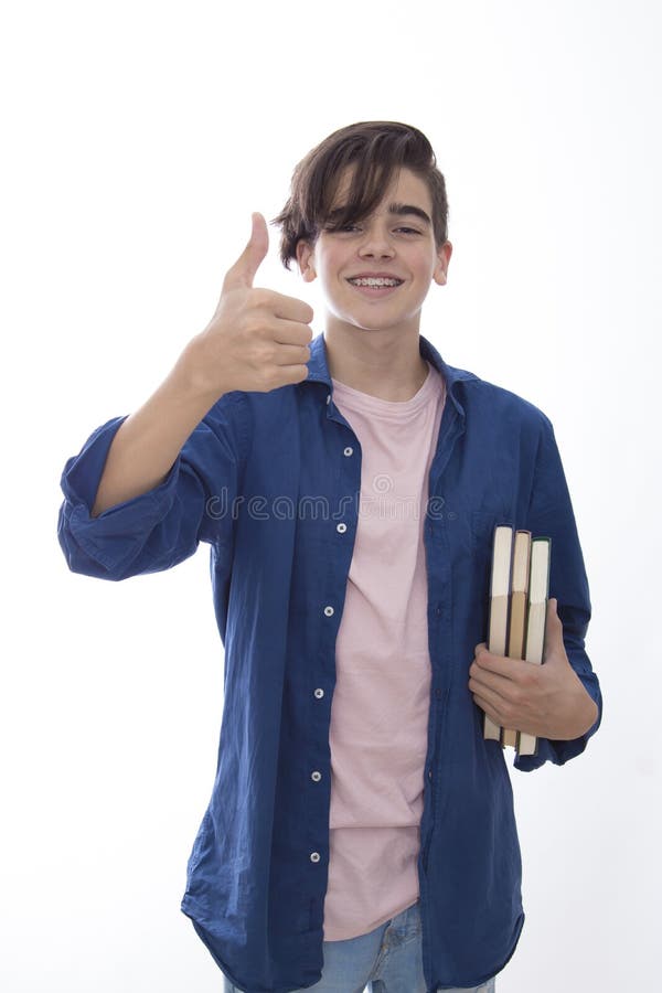 ?tudiant avec des livres d'isolement photo stock ?tudiant avec des livres d'isolement photo stock